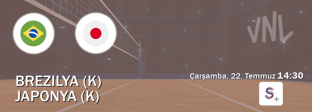 Karşılaşma Brezilya (K) - Japonya (K) S Sport +'den canlı yayınlanacak (Çarşamba, 22. Temmuz 14:30). Karşılaşma Brezilya (K) - Japonya (K) S Sport +'den canlı yayınlanacak (Çarşamba, 22. Temmuz 14:30).