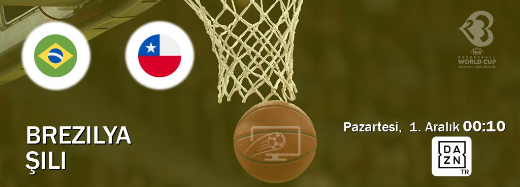 Karşılaşma Brezilya - Şili DAZN'den canlı yayınlanacak (Pazartesi,  1. Aralık  00:10).