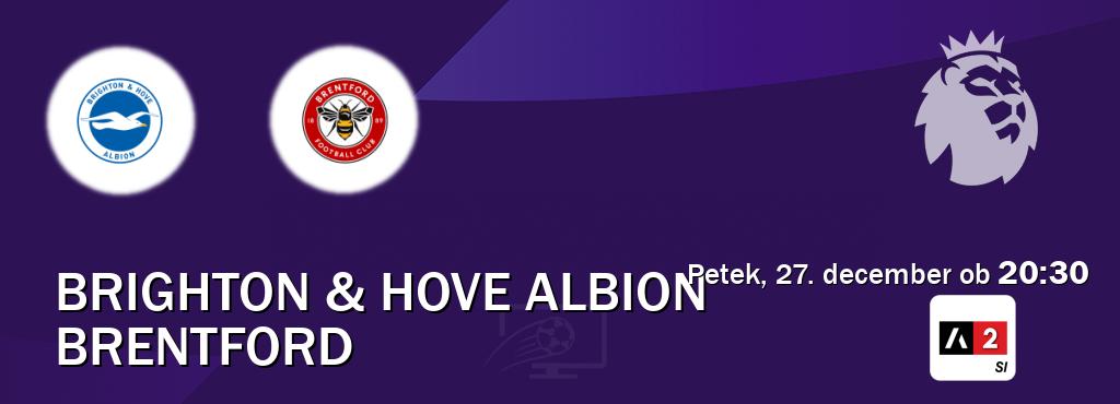 Brighton & Hove Albion in Brentford v živo na Arena Sport 2. Prenos tekme bo v petek, 27. december ob  20:30