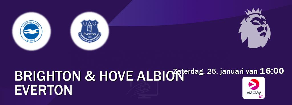 Wedstrijd tussen Brighton & Hove Albion en Everton live op tv bij Viaplay Nederland (zaterdag, 25. januari van  16:00).