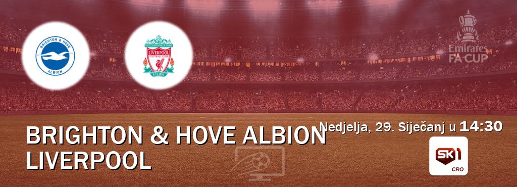 Izravni prijenos utakmice Brighton & Hove Albion i Liverpool pratite uživo na Sportklub 1 (Nedjelja, 29. Siječanj u  14:30).