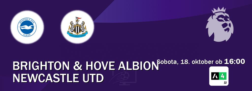 Brighton & Hove Albion in Newcastle Utd v živo na Arena Sport 4. Prenos tekme bo v sobota, 18. oktober ob 16:00 Brighton & Hove Albion in Newcastle Utd v živo na Arena Sport 4. Prenos tekme bo v sobota, 18. oktober ob 16:00