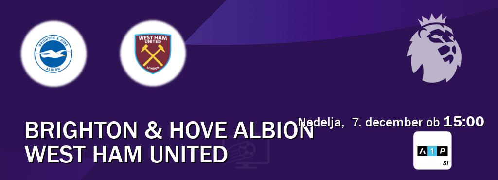 Prenos tekme med Brighton & Hove Albion in West Ham United v živo na Arena Sport Premium (nedelja,  7. december ob  15:00 uri).