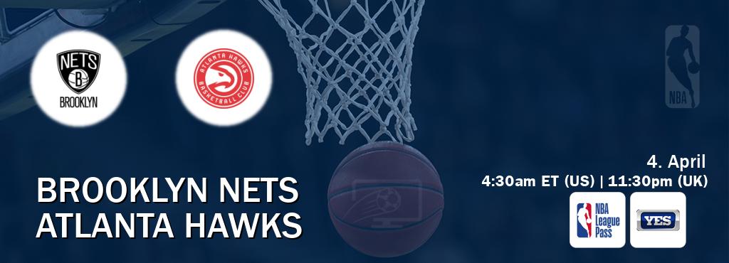 You can watch game live between Brooklyn Nets and Atlanta Hawks on NBA League Pass and YES(US). You can watch game live between Brooklyn Nets and Atlanta Hawks on NBA League Pass and YES(US).