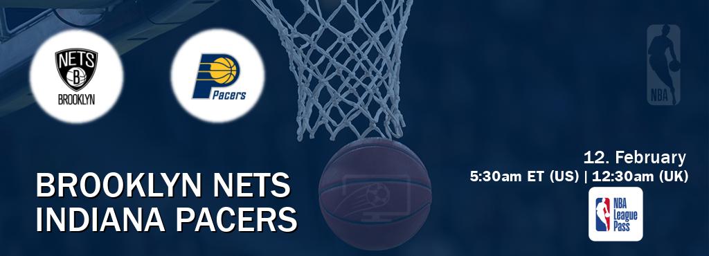 You can watch game live between Brooklyn Nets and Indiana Pacers on NBA League Pass.