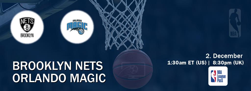 You can watch game live between Brooklyn Nets and Orlando Magic on NBA League Pass.