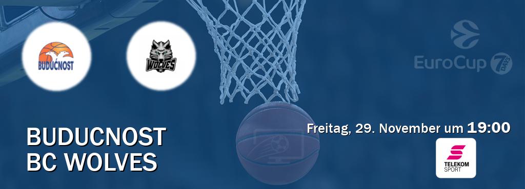 Das Spiel zwischen Buducnost und BC Wolves wird am Freitag, 29. November um  19:00, live vom Magenta Sport übertragen.