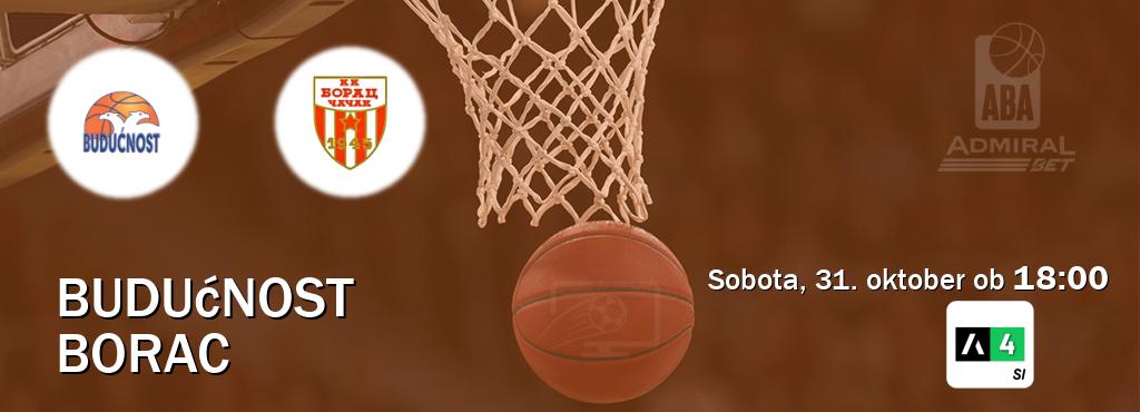 Ne zamudi prenosa tekme Budućnost - Borac v živo na Arena Sport 4.