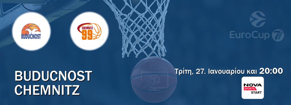Παρακολουθήστ ζωντανά Buducnost - Chemnitz από το Nova Sports Start (20:00).