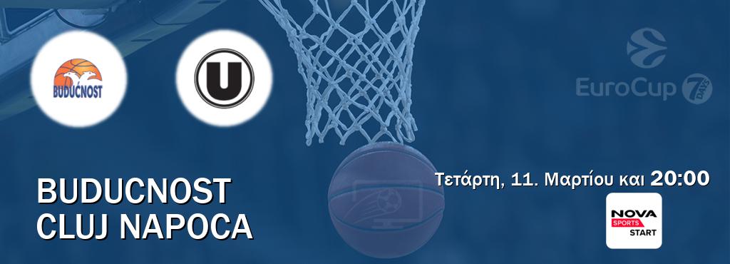 Παρακολουθήστ ζωντανά Buducnost - Cluj Napoca από το Nova Sports Start (20:00).