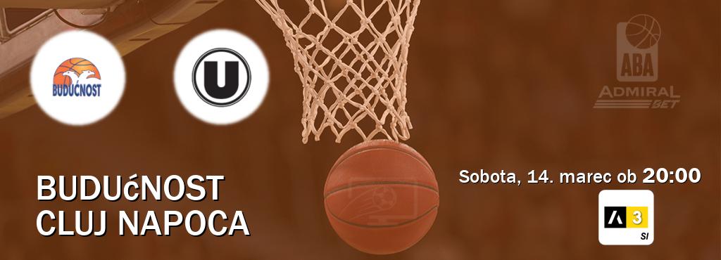 Dvoboj Budućnost in Cluj Napoca s prenosom tekme v živo na Arena Sport 3.