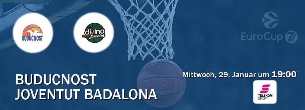 Das Spiel zwischen Buducnost und Joventut Badalona wird am Mittwoch, 29. Januar um  19:00, live vom Magenta Sport übertragen.