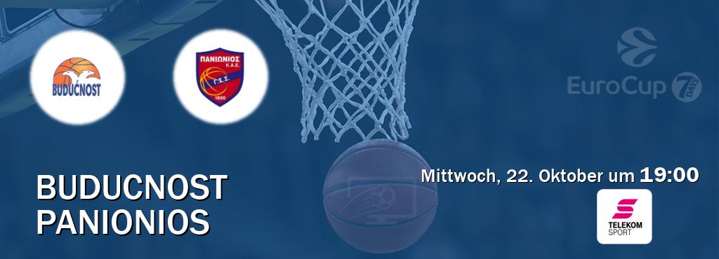 Das Spiel zwischen Buducnost und Panionios wird am Mittwoch, 22. Oktober um 19:00, live vom Magenta Sport übertragen. Das Spiel zwischen Buducnost und Panionios wird am Mittwoch, 22. Oktober um 19:00, live vom Magenta Sport übertragen.