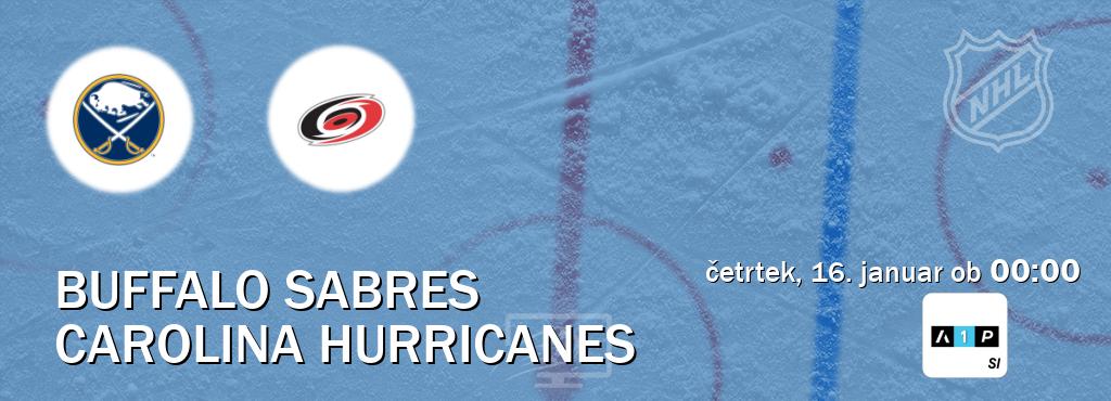 Dvoboj Buffalo Sabres in Carolina Hurricanes s prenosom tekme v živo na Arena Sport Premium.