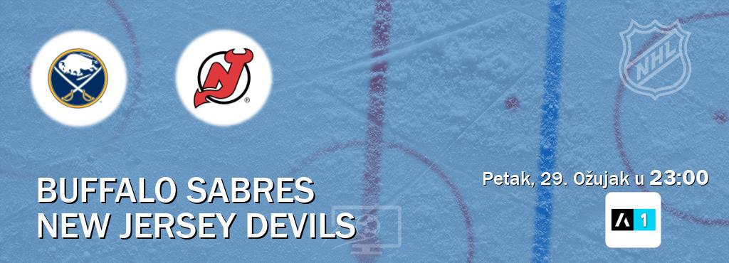 Izravni prijenos utakmice Buffalo Sabres i New Jersey Devils pratite uživo na Arena Sport 1 (Petak, 29. Ožujak u  23:00).