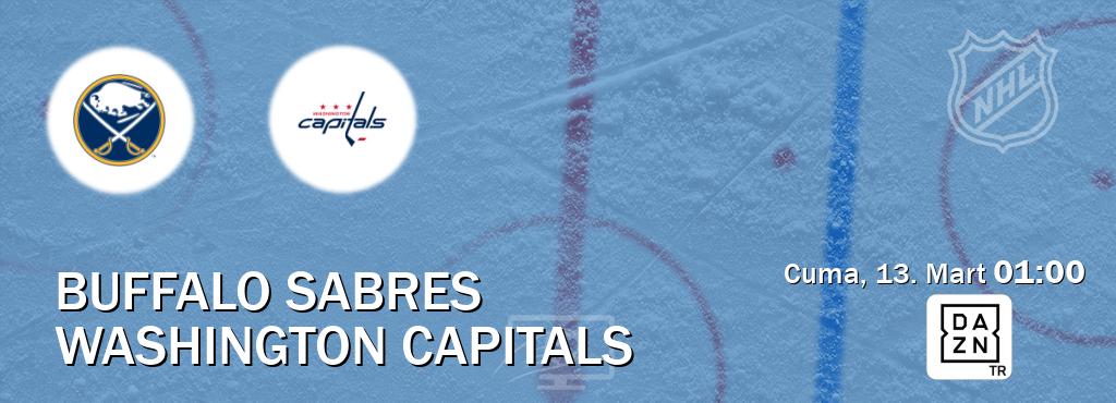 Karşılaşma Buffalo Sabres - Washington Capitals DAZN'den canlı yayınlanacak (Cuma, 13. Mart  01:00).