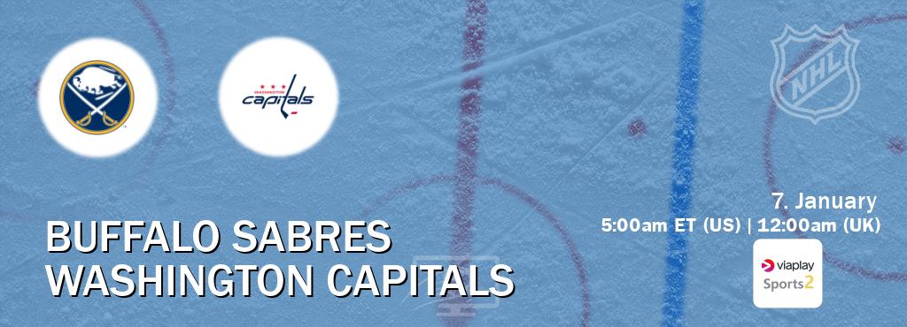 You can watch game live between Buffalo Sabres and Washington Capitals on Viaplay Sports 2(UK).