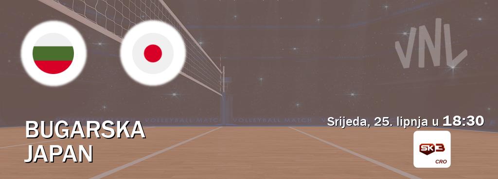 Izravni prijenos utakmice Bugarska i Japan pratite uživo na Sportklub 3 (srijeda, 25. lipnja u  18:30).