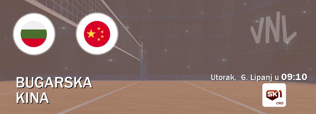 Izravni prijenos utakmice Bugarska i Kina pratite uživo na Sportklub 1 (Utorak,  6. Lipanj u  09:10).