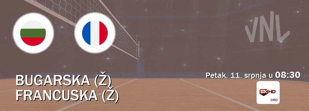 Izravni prijenos utakmice Bugarska (Ž) i Francuska (Ž) pratite uživo na Sportklub HD (petak, 11. srpnja u  08:30).