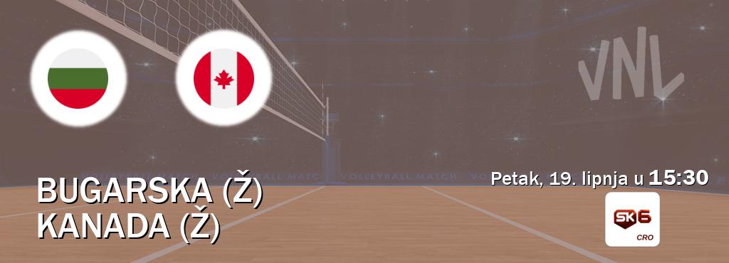 Izravni prijenos utakmice Bugarska (Ž) i Kanada (Ž) pratite uživo na Sportklub 6 (petak, 19. lipnja u  15:30).