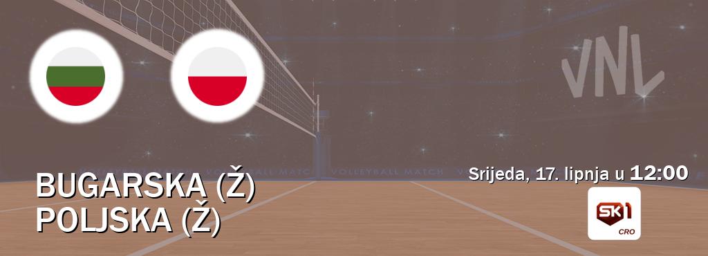 Izravni prijenos utakmice Bugarska (Ž) i Poljska (Ž) pratite uživo na Sportklub 1 (srijeda, 17. lipnja u  12:00).