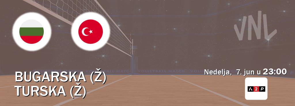 Izravni prijenos utakmice Bugarska (Ž) i Turska (Ž) pratite uživo na Arena Premium 2 (nedelja,  7. jun u  23:00).