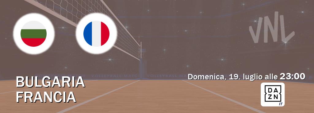 Il match Bulgaria - Francia sarà trasmesso in diretta TV su DAZN Italia (ore 23:00)