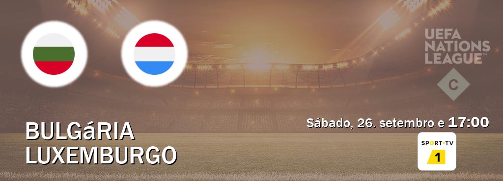 Jogo entre Bulgária e Luxemburgo tem emissão Sport TV 1 (sábado, 26. setembro e  17:00).