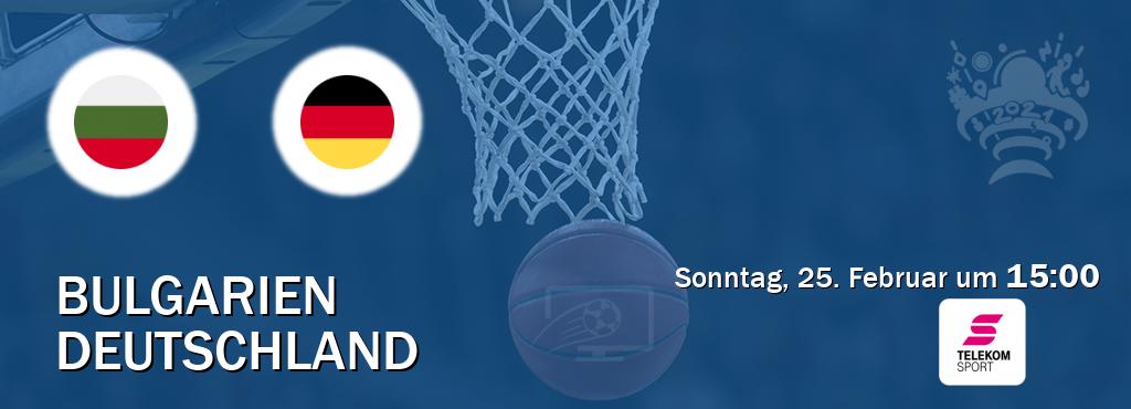 Das Spiel zwischen Bulgarien und Deutschland wird am Sonntag, 25. Februar um  15:00, live vom Magenta Sport übertragen.