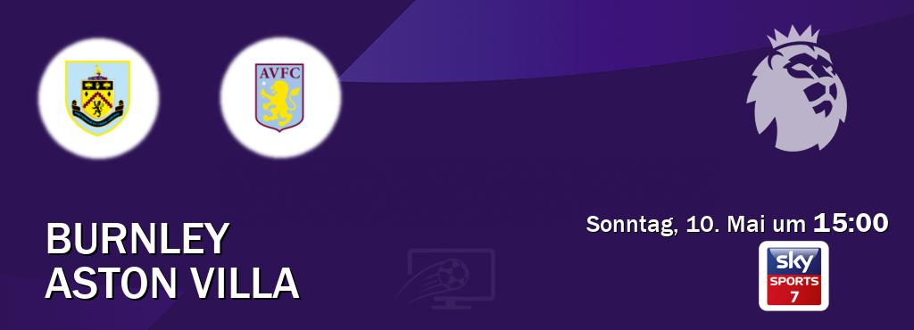 Das Spiel zwischen Burnley und Aston Villa wird am Sonntag, 10. Mai um 15:00, live vom Sky Sport 7 übertragen. Das Spiel zwischen Burnley und Aston Villa wird am Sonntag, 10. Mai um 15:00, live vom Sky Sport 7 übertragen.