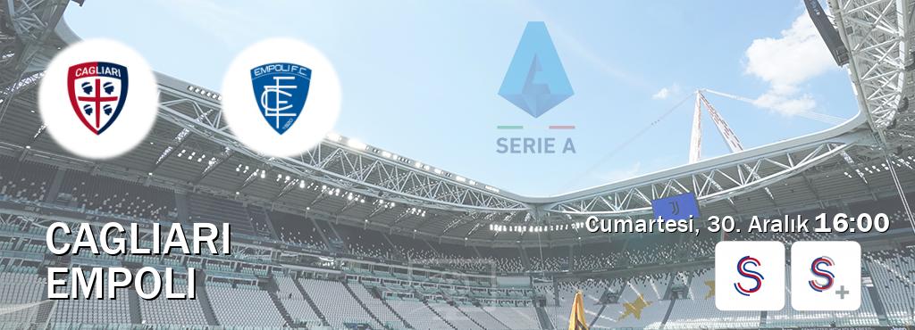 Karşılaşma Cagliari - Empoli S Sport ve S Sport +'den canlı yayınlanacak (Cumartesi, 30. Aralık  16:00).