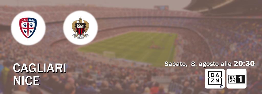 Il match Cagliari - Nice sarà trasmesso in diretta TV su DAZN Italia e DAZN (ore 20:30)