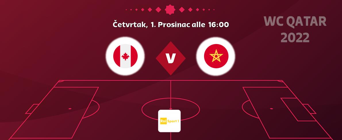 Il match Canada - Marocco sarà trasmesso in diretta TV su Rai Sport (ore 16:00)