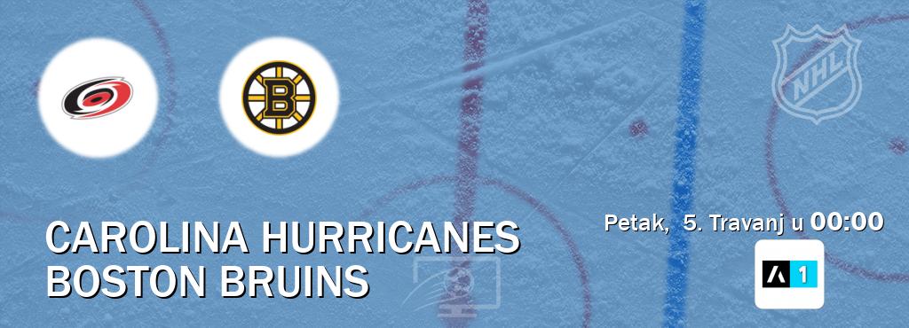 Izravni prijenos utakmice Carolina Hurricanes i Boston Bruins pratite uživo na Arena Sport 1 (Petak,  5. Travanj u  00:00).