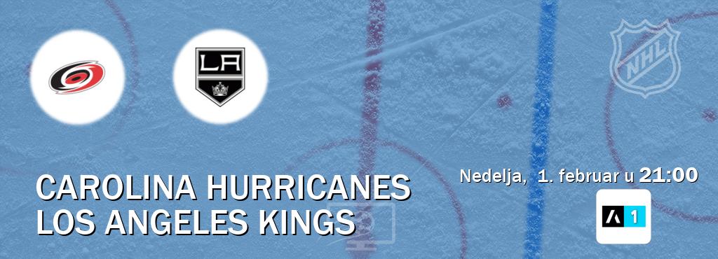 Izravni prijenos utakmice Carolina Hurricanes i Los Angeles Kings pratite uživo na Arena Sport 1 (nedelja,  1. februar u  21:00).
