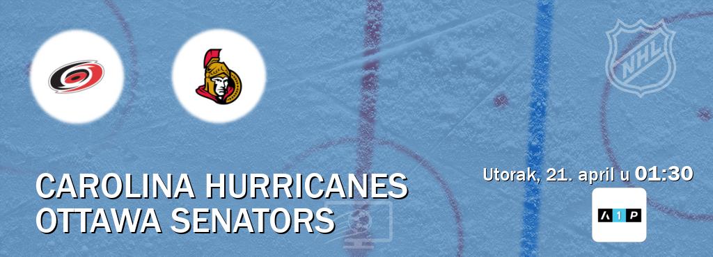 Izravni prijenos utakmice Carolina Hurricanes i Ottawa Senators pratite uživo na Arena Premium 1 (utorak, 21. april u  01:30).