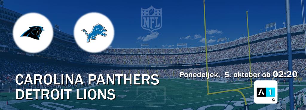 Prenos tekme med Carolina Panthers in Detroit Lions v živo na Arena Sport 1 (ponedeljek,  5. oktober ob  02:20 uri).
