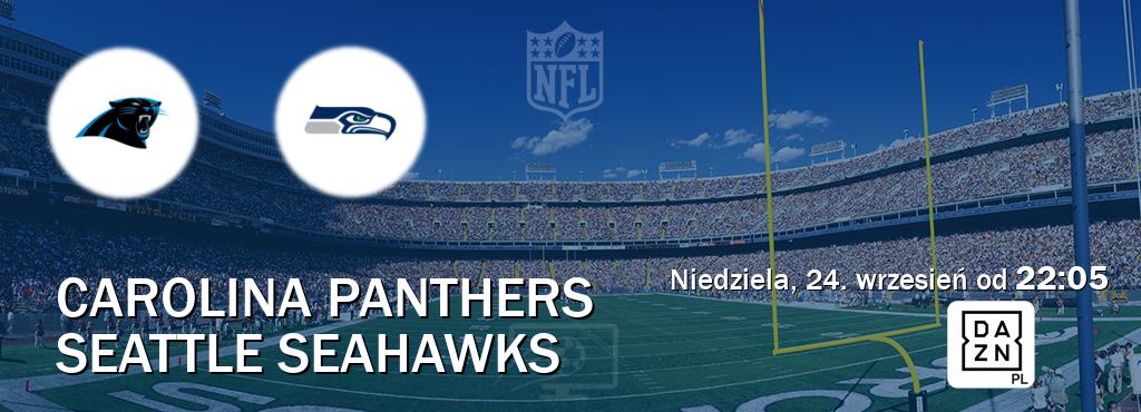 Gra między Carolina Panthers i Seattle Seahawks transmisja na żywo w DAZN (niedziela, 24. wrzesień od  22:05).