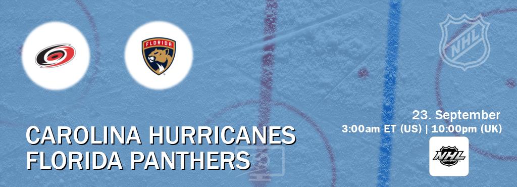 You can watch game live between Carolina Hurricanes and Florida Panthers on NHL Network(US). You can watch game live between Carolina Hurricanes and Florida Panthers on NHL Network(US).