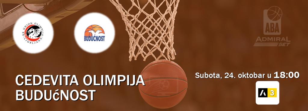 Izravni prijenos utakmice Cedevita Olimpija i Budućnost pratite uživo na Arena Sport 3 (subota, 24. oktobar u  18:00).