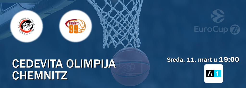 Izravni prijenos utakmice Cedevita Olimpija i Chemnitz pratite uživo na Arena Sport 1 (sreda, 11. mart u  19:00).