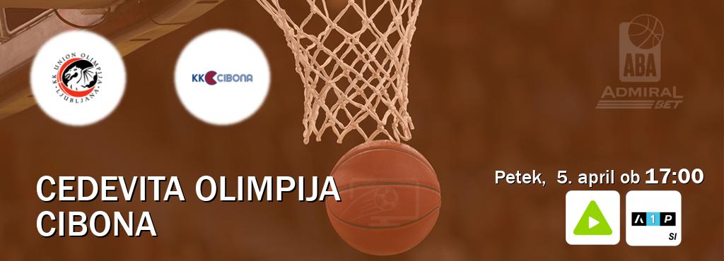 Cedevita Olimpija in Cibona v živo na Kanal A in Arena Sport Premium. Prenos tekme bo v petek,  5. april ob  17:00
