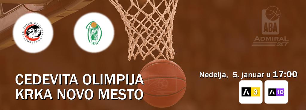 Izravni prijenos utakmice Cedevita Olimpija i Krka Novo Mesto pratite uživo na Arena Sport 3 i Arena Sport 10 (nedelja,  5. januar u  17:00).