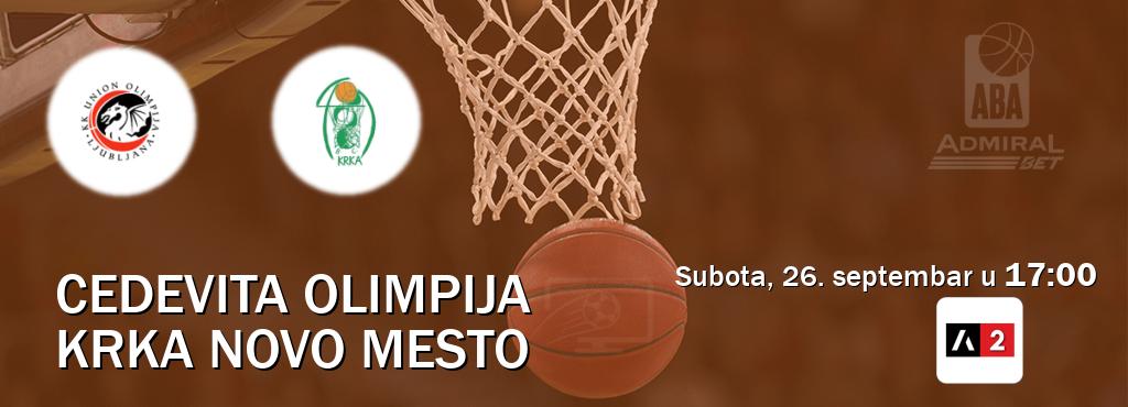 Izravni prijenos utakmice Cedevita Olimpija i Krka Novo Mesto pratite uživo na Arena Sport 2 (subota, 26. septembar u 17:00). Izravni prijenos utakmice Cedevita Olimpija i Krka Novo Mesto pratite uživo na Arena Sport 2 (subota, 26. septembar u 17:00).