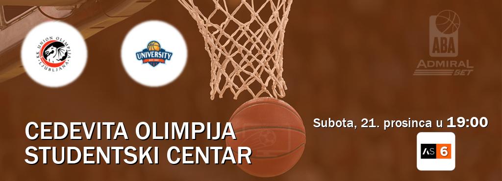 Izravni prijenos utakmice Cedevita Olimpija i Studentski Centar pratite uživo na Arena Sport 6 (subota, 21. prosinca u  19:00).