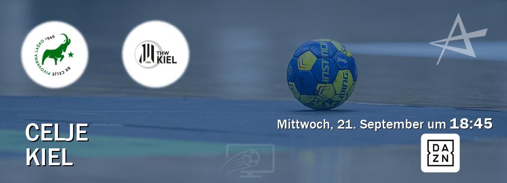 Das Spiel zwischen Celje und Kiel wird am Mittwoch, 21. September um  18:45, live vom DAZN übertragen.