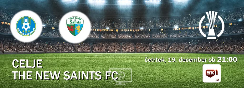 Prenos tekme med Celje in The New Saints FC v živo na Sportklub 1 (četrtek, 19. december ob  21:00 uri).