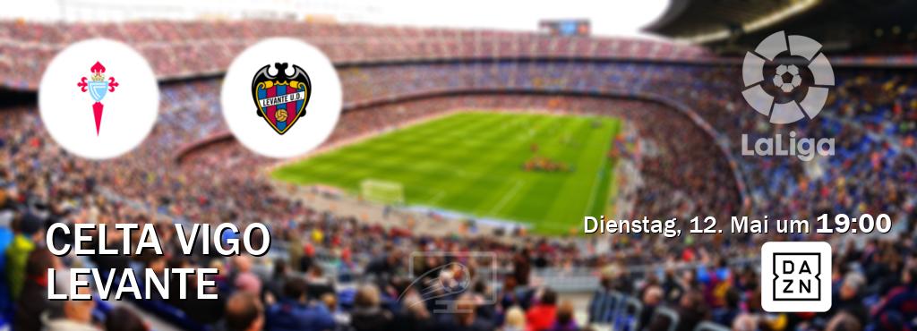 Das Spiel zwischen Celta Vigo und Levante wird am Dienstag, 12. Mai um  19:00, live vom DAZN übertragen.