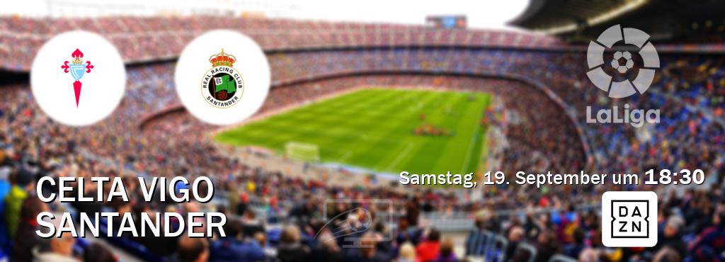 Das Spiel zwischen Celta Vigo und Santander wird am Samstag, 19. September um 18:30, live vom DAZN übertragen. Das Spiel zwischen Celta Vigo und Santander wird am Samstag, 19. September um 18:30, live vom DAZN übertragen.
